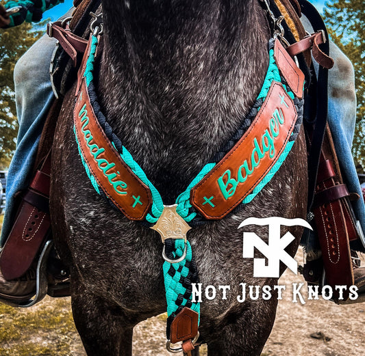 Custom Leather/Muletape Breast Collar