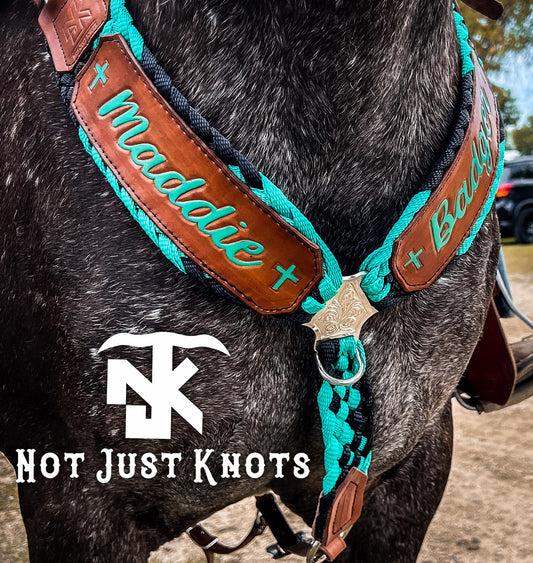 Custom Leather/Muletape Breast Collar