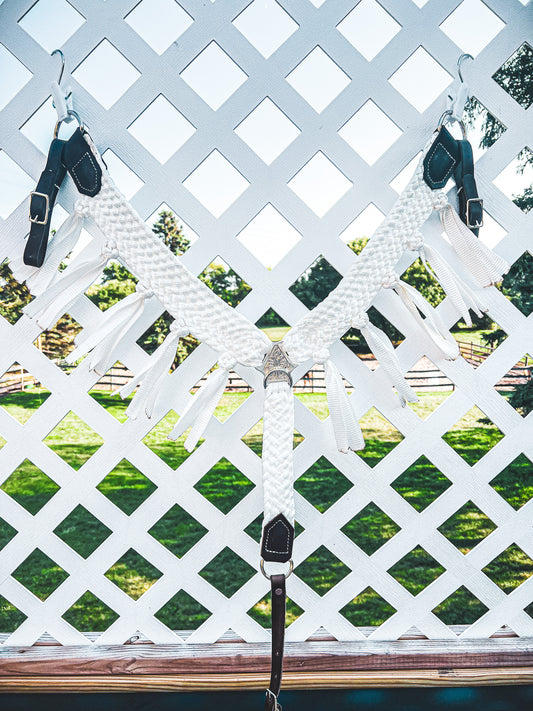 Custom Fringe Muletape Breast Collar