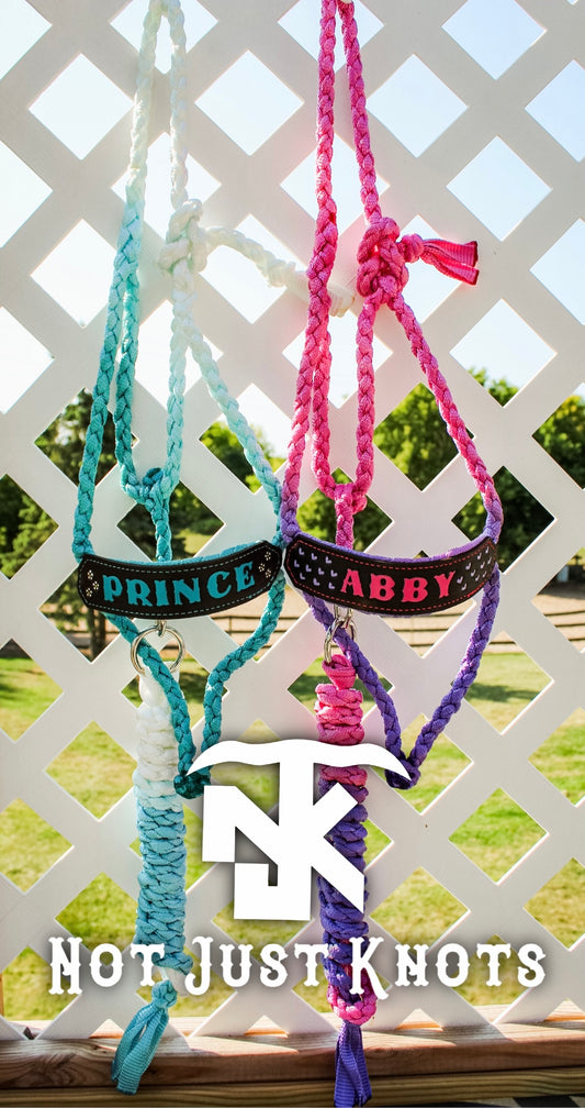 Custom Name Muletape Halter Elite
