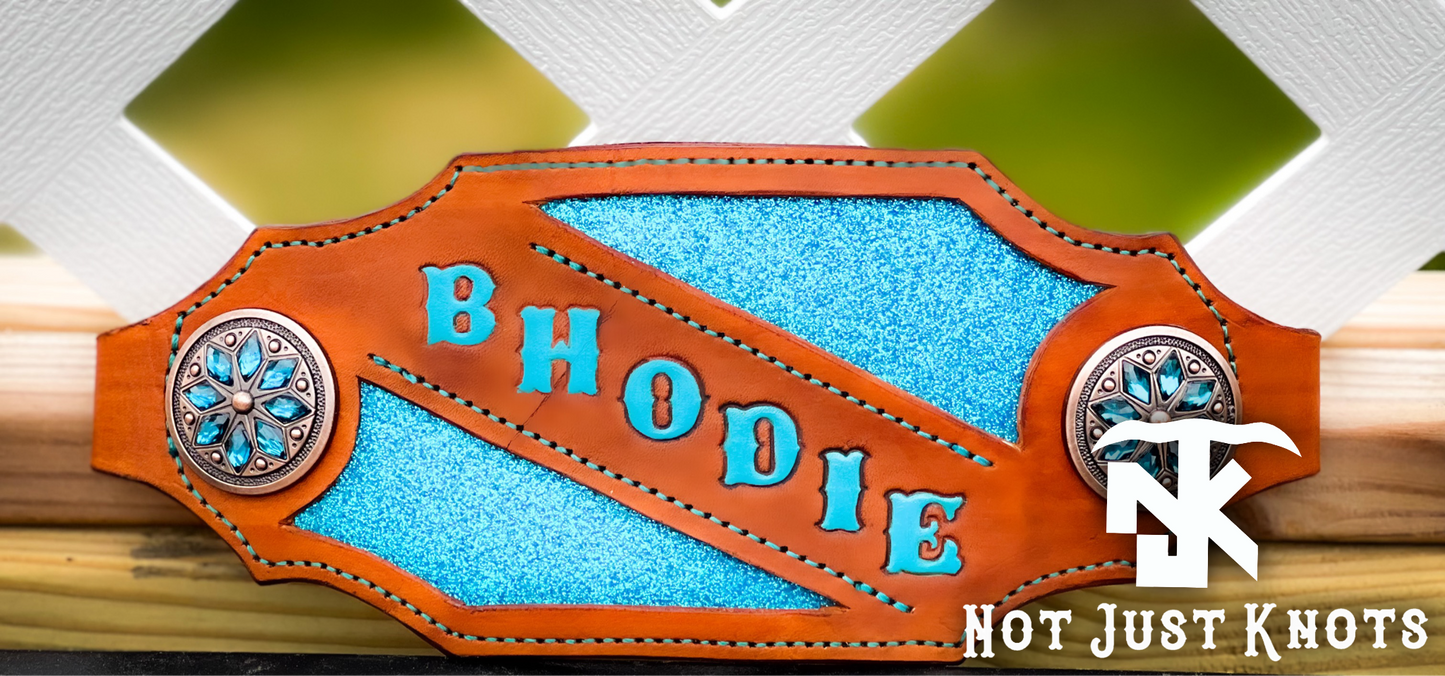 Custom Bronc Noseband with Inlay