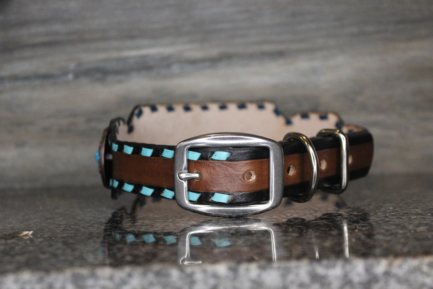 CUSTOM Dog Collar *With Concho Cut Outs*