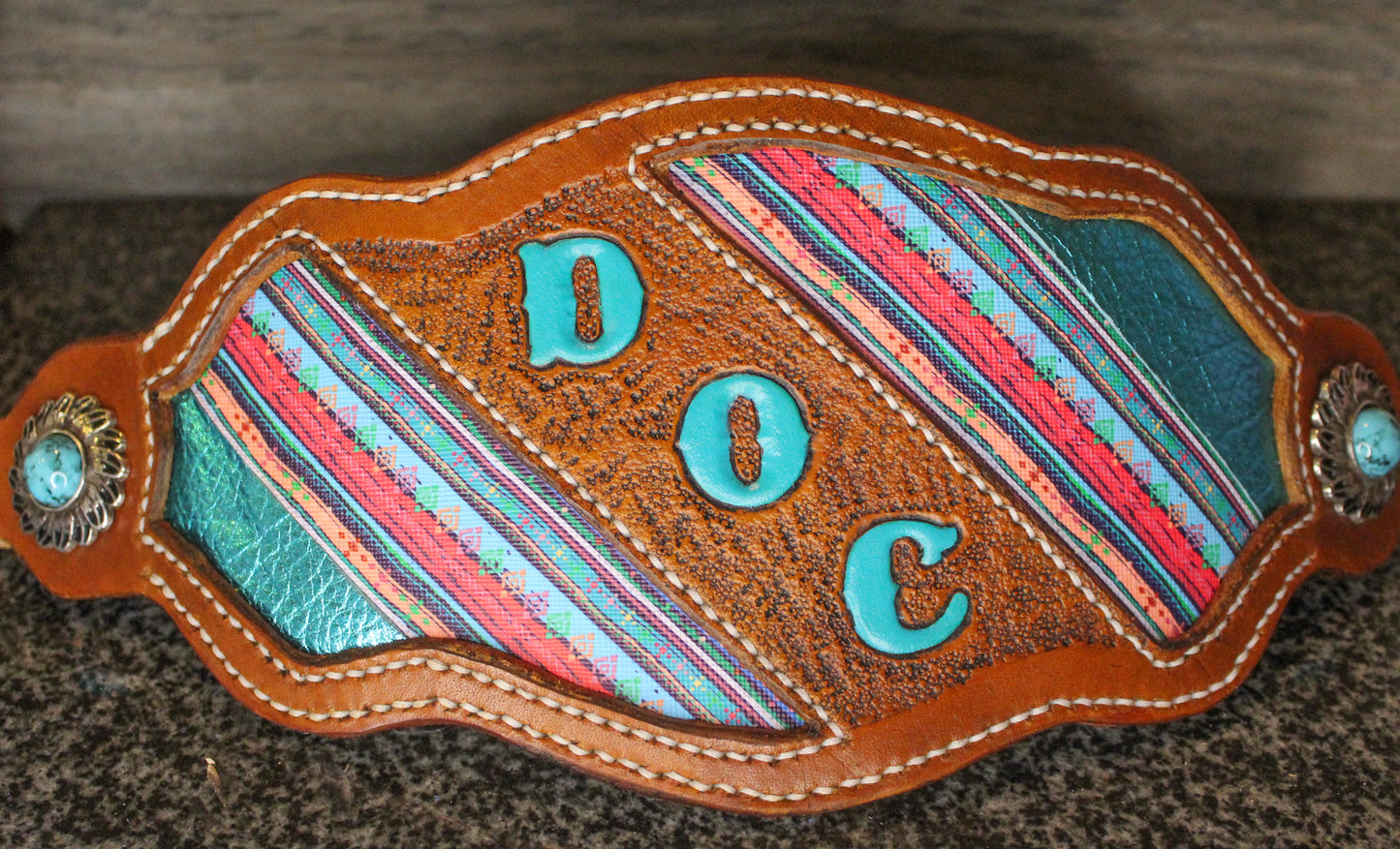 Custom Bronc Noseband with Inlay