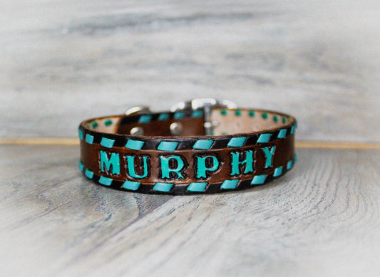 Personalized Leather Dog Collar