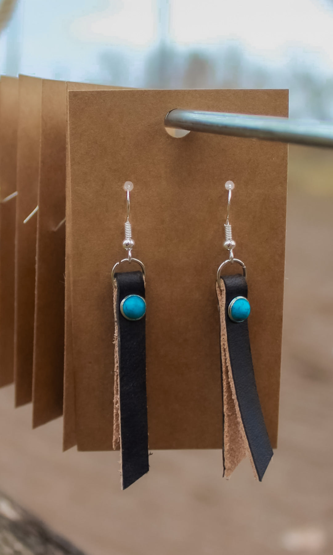 Leather clearance western earrings