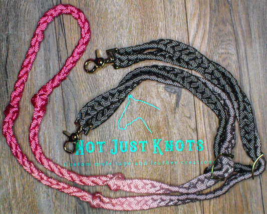 Custom Two Tone Ombre Muletape reins