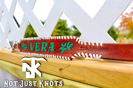 Personalized Leather Dog Collar