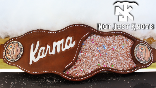 Custom Bronc Noseband with Inlay