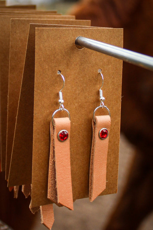 ↠Classic Leather Western Earrings ↞