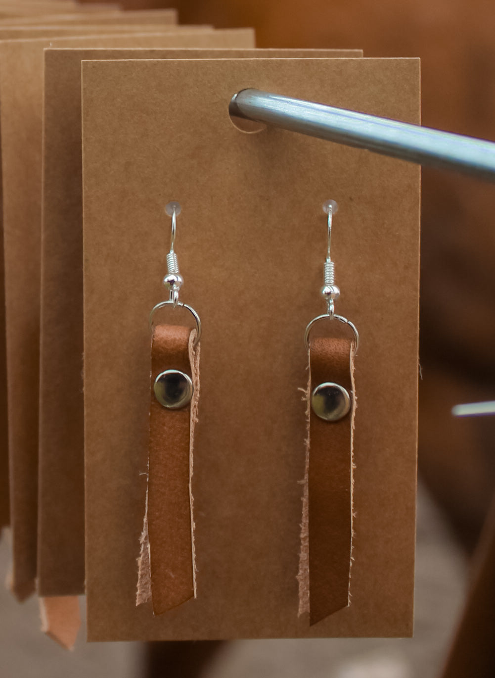 ↠Classic Leather Western Earrings ↞
