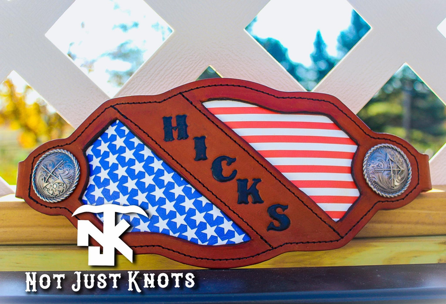 Custom Bronc Noseband with Inlay