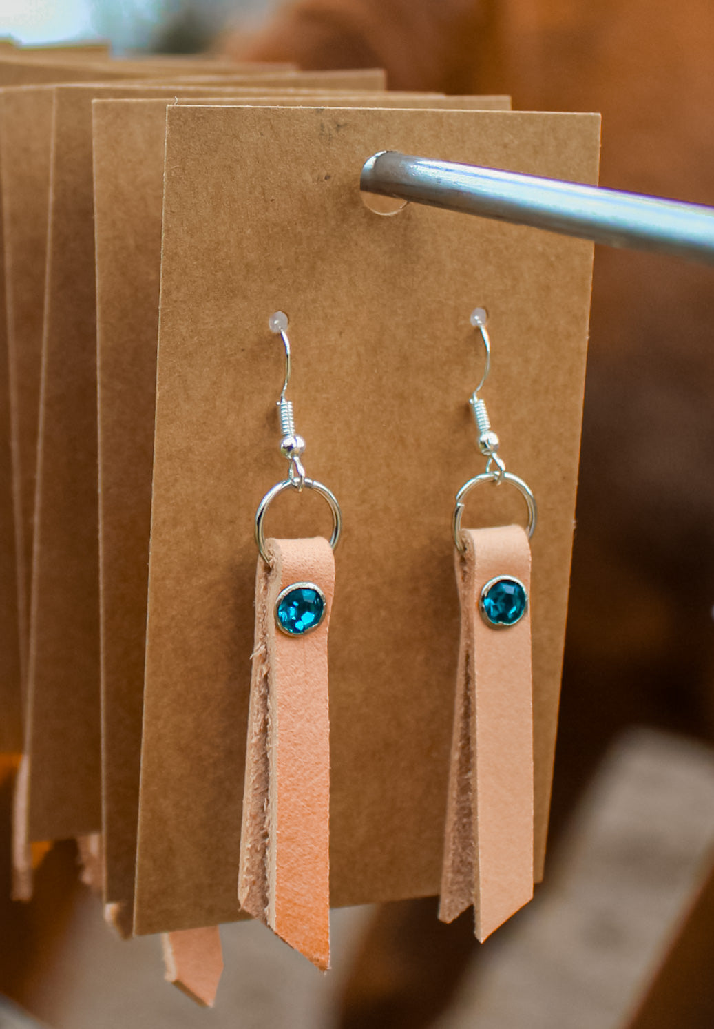 ↠Classic Leather Western Earrings ↞