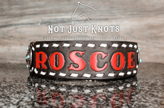 CUSTOM Dog Collar *With Concho Cut Outs*