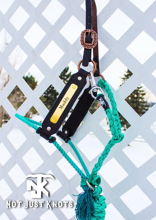 Custom Nameplate Hybrid Lariat Halter