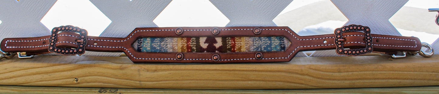 Pendleton Leather Wither Strap w Inlay