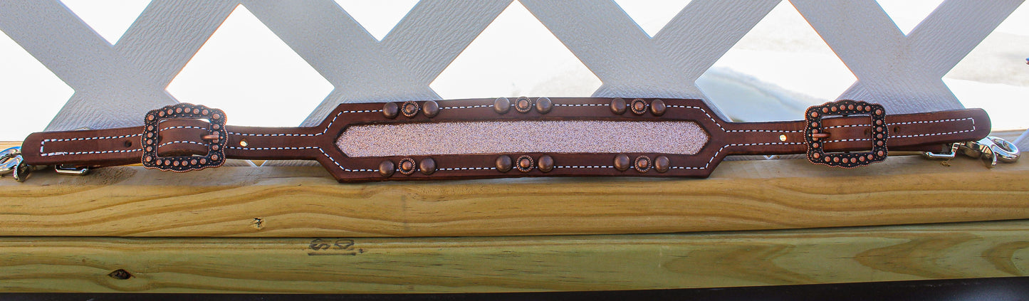 Leather Wither Strap w Inlay